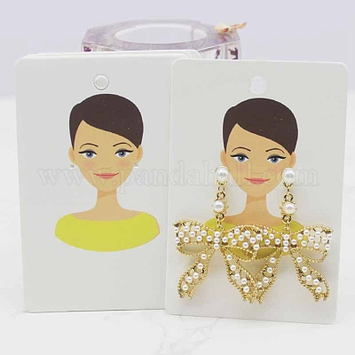 Бумажные карты дисплея серьги DIY-B061-05C-1