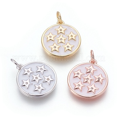 Латунь эмаль подвески KK-O113-08B-1