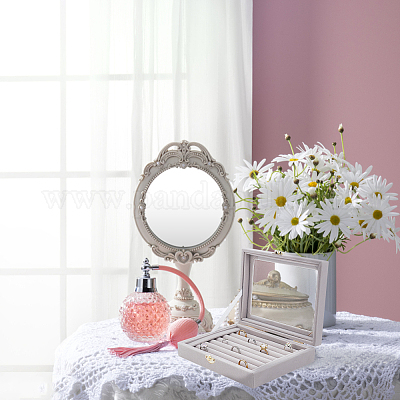 Подарочные коробки для украшений из бархата&nbsp;VBOX-WH0014-01A-1