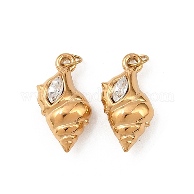 Нержавеющая сталь 304 с подвесками из прозрачного кубического циркония STAS-G364-05G-1