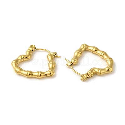 Серьги-кольца из нержавеющей стали 304 для женщин EJEW-B054-17G-01-1