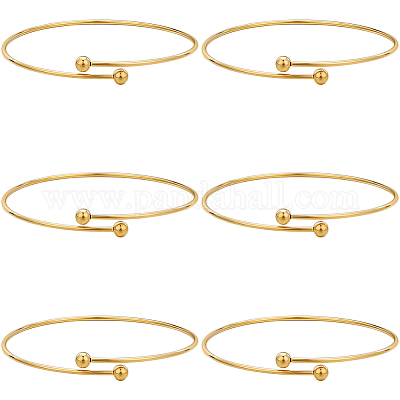 6шт регулируемый браслет-манжета из нержавеющей стали 304 MAK-BBC0001-09-1