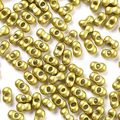 Выпечка краска стеклянные бусины SEED-A033-04G-1