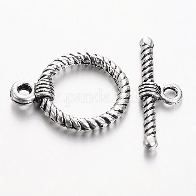 Застежки тоггл в тибетском стиле  TIBE-2099-AS-NR-1