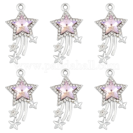 10шт стеклянные подвески GLAA-YW0004-64B-02-1