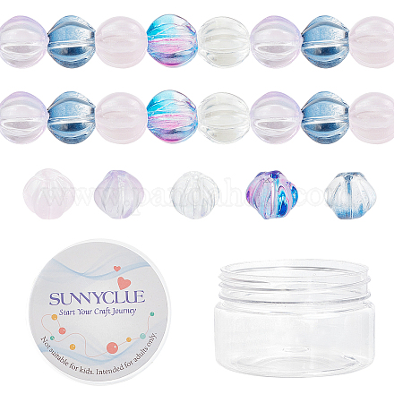 Прозрачные стеклянные бусины GLAA-SC0001-31-1