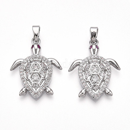 Латунные микро проложить кубического циркония подвески KK-N257-05P-1