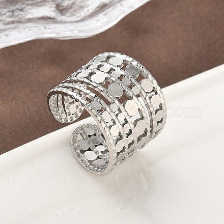 Кольца-манжеты из нержавеющей стали 304 для женщин RJEW-A079-09C-P-1