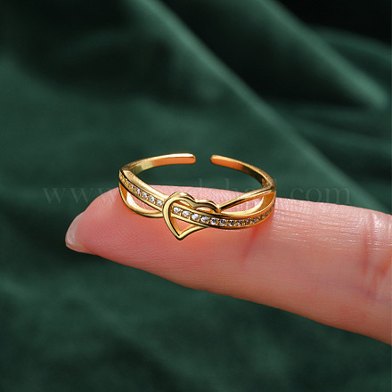 Женские кольца-манжеты из стерлингового серебра с микропаве и цирконием FS-WG15AF1-01-1