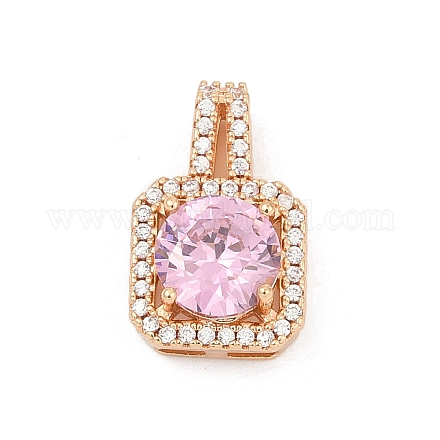 Латунные микро проложить кубического циркония подвески KK-E795-09KCG-01-1