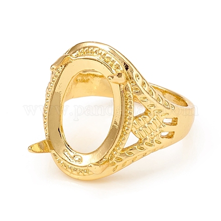 Долговечные оправы для колец-солитеров из латуни с покрытием KK-D160-03G-B-1