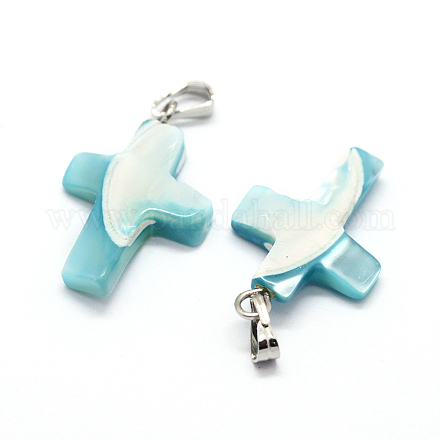 Подвески из раковины&nbsp;LS-SSHEL-E565-B-02P-1