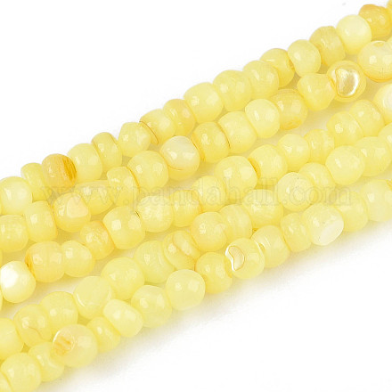 Натуральные пресноводные окрашенные бусы из ракушек SHEL-T020-29B-09-1