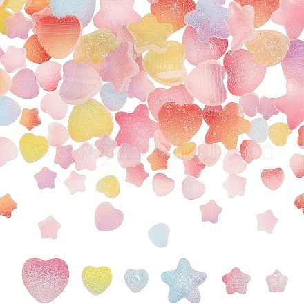 120шт 6 стильные кабошоны из ПВХ KY-OC0001-09-1