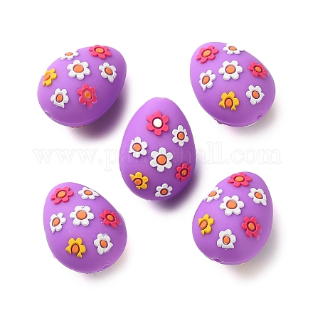 Пасхальные силиконовые бусины SIL-S011-01C-1