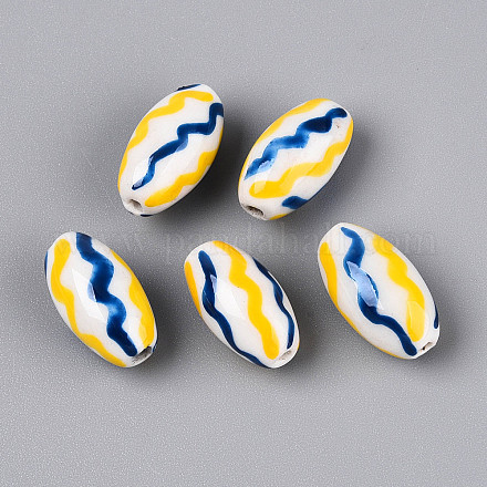 Фарфоровые бусины ручной работы PORC-T134-15C-1