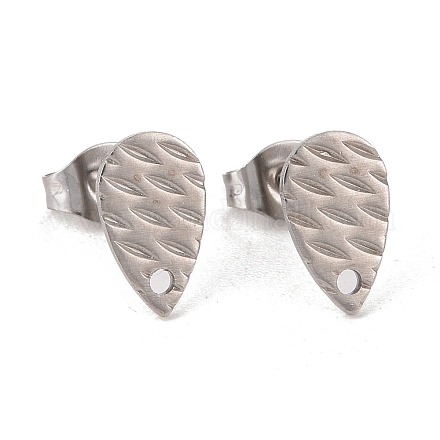 Фурнитура для сережек-гвоздиков из нержавеющей стали марки 304 STAS-O119-30P-1