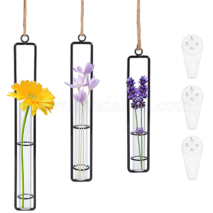 3шт 3 стиля подвесная стеклянная гидропонная ваза DIY-OC0012-50EB-1