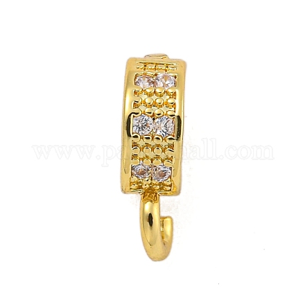 Покрытие стойки латунь микро паве прозрачный кубический цирконий трубы поручни KK-F876-18G-1