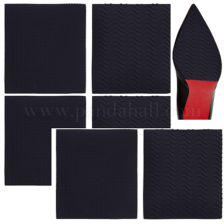 4 пара 2-х видов самоклеящихся противоскользящих накладок из ПВХ AJEW-GF0004-76C-1