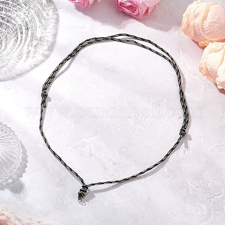 Изготовление регулируемого шнура из полиэстера и спандекса NJEW-JN05362-01-1