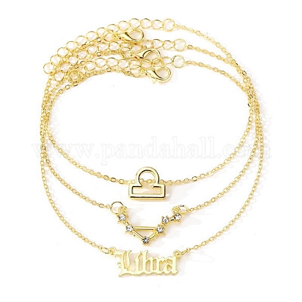 3 шт. браслеты из сплава со стразами AJEW-S083-01G-11-1