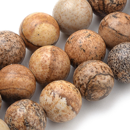 Естественного изображения яшмы бисер нитей G-S259-27-8mm-1