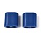 ABS Plastic Beads, Square, 2-Hole, Suitable For 5~6mm Cord, Marine Blue, 15x15x8.5mm, Hole: 4.8mm