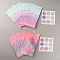 12Pcs 2 Patterns Gradient Sky Pattern Kraft Paper Bags, with Paper Stickers, for Gift Packaging,  Rectangle, Mixed Color, 8.1x12x22cm, Fold: 22x12x0.2cm, 6pcs/pattern