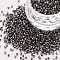 Plated Glass Cylinder Beads, Seed Beads, Metallic Colours, Round Hole, Silver, 1.5~2x1~2mm, Hole: 0.8mm, about 8000pcs/bag, about 1pound/bag