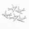 Tarnish Resistant 304 Stainless Steel Pendants, Swallow, Stainless Steel Color, 20x17x1mm, Hole: 1mm