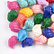 Synthetic Coral Beads, Dyed, Spiral Shell, Mixed Color, 12x10x8mm, Hole: 1.5mm