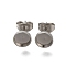 304 Stainless Steel Stud Earrings for Women, Stainless Steel Color, 7mm