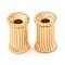 Brass Beads, Cadmium Free & Nickel Free & Lead Free, Column, Real 18K Gold Plated, 9x5.5mm, Hole: 2mm