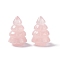 Natural Rose Quartz Display Decorations, for Home Office Desk, Christmas Tree, 25x17mm