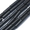 Natural Black Stone Beads Strands, Column, 11~15x3.5~4.5mm, Hole: 1~1.2mm, about 28~30pcs/strand, 15.1~15.9 inch(38.5~40.5cm)
