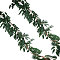 Plastic Artificial Eucalyptus Rattan, with Hook, for Wedding Decoration,, Dark Green, 1810x200x6mm