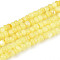 Natural Freshwater Shell Dyed Beads Strands, Rondelle, Yellow, 2~3.5x1~3mm, Hole: 0.8mm, about 162~169pcs/strand, 14.96~15.35''(38~39cm)
