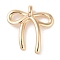 Brass Pendants, Bowknot, Real 18K Gold Plated, 21x20x5mm, Hole: 1.8mm