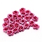 Aluminum Flower Beads, Hot Pink, 14x14x7.5mm, Hole: 1.5mm, 950pcs/bag