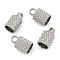 Non-Tarnish 304 Stainless Steel Cord Ends, Column, Stainless Steel Color, 9x5mm, Hole: 2mm, Inner Diameter: 4mm