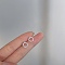 Alloy Earrings for Women, with 925 Sterling Silver Pin, Ring, 14.5mm
