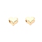 Brass Beads, Long-plating, Heart, Real 14K Gold Plated, 4.8x5.8x3mm, Hole: 1.2mm