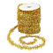 Polyester Tinsel Garland, for Wedding Birthday Party Decor, Gold, 20mm, 50m/set