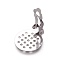 Tarnish Resistant Stainless Steel Clip-on Earring Findings, with Round Flat Pad, For Non-pierced Ears, Stainless Steel Color, 20.5x18x8mm