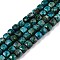 Natural Chrysocolla Beads Strands, Faceted, Cube, 4~5x4~5x4~5mm, Hole: 0.8mm, about 92~105pcs/strand, 14.96~15.35 inch(38~39cm)