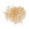 304 Stainless Steel Split Rings, Double Loops Jump Rings, Real 18K Gold Plated, 5x1mm, Inner Diameter: 4mm, Single Wire: 0.5mm