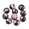 Natural Rhodonite Cabochons, Half Round, 10x4.5~5mm