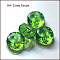 K9 Glass, Imitation Austrian Crystal Beads, Grade AAA, Faceted, Flat Round, Lime Green, 12x7.5mm, Hole: 0.9~1mm
