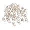 Electroplate Round Glass Beads ,Pearl Luster Plated, Faceted, Wheat, 8mm, Hole: 1.4mm